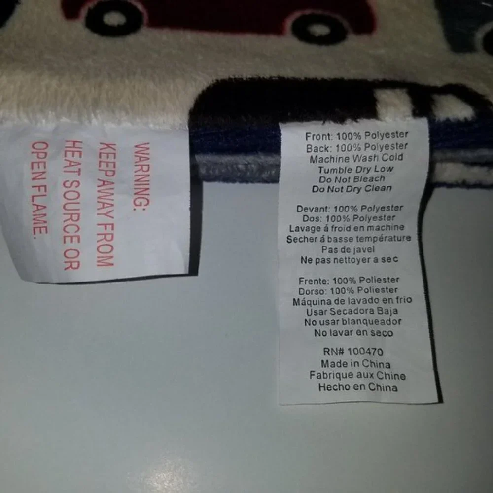 Thro by Marlo Lorenz Baby Blanket Car Bus Fire Truck Train Boat Semi Vehicles